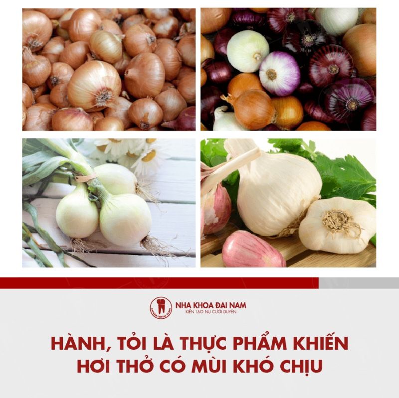 Hanh toi la thuc pham khien hoi tho co mui kho chiu