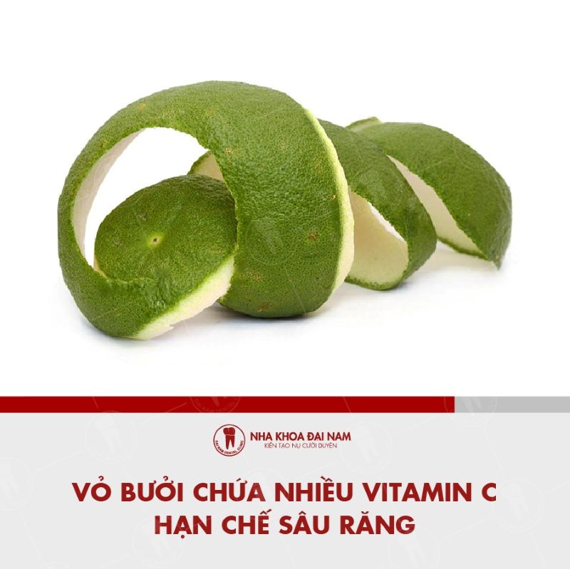 Vo buoi chua nhieu Vitamin C han che sau rang