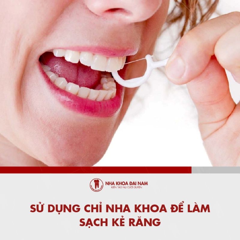 Su dung chi nha khoa de lam sach rang triet de