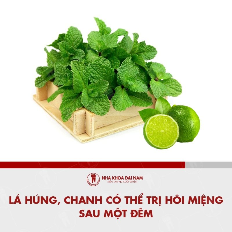 La hung va chanh co the tri hoi mieng sau mot dem