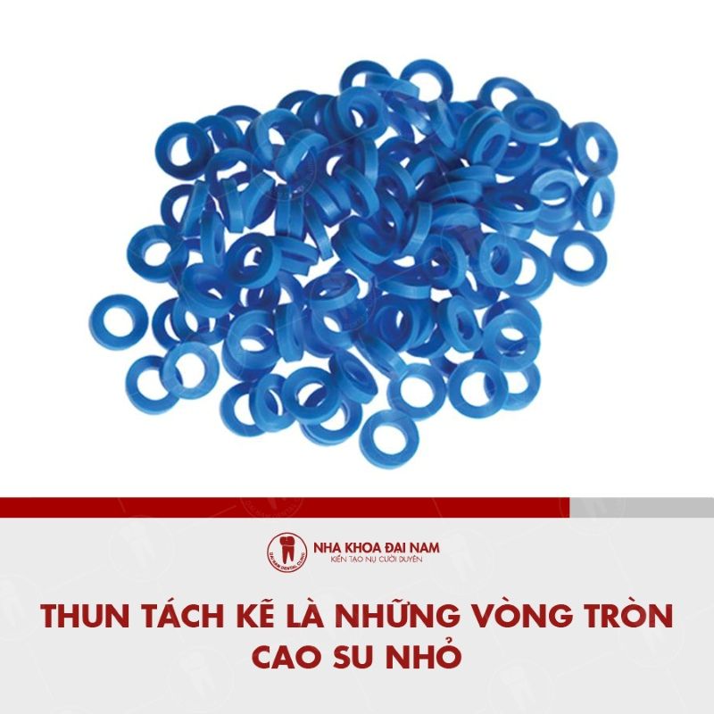 Thun tach ke la nhung vong tron cao su nho