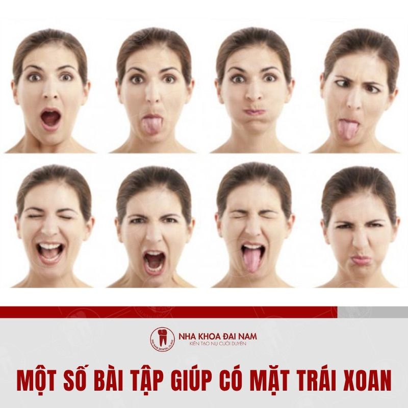 Bai tap de giup co duoc khuon mat trai xoan