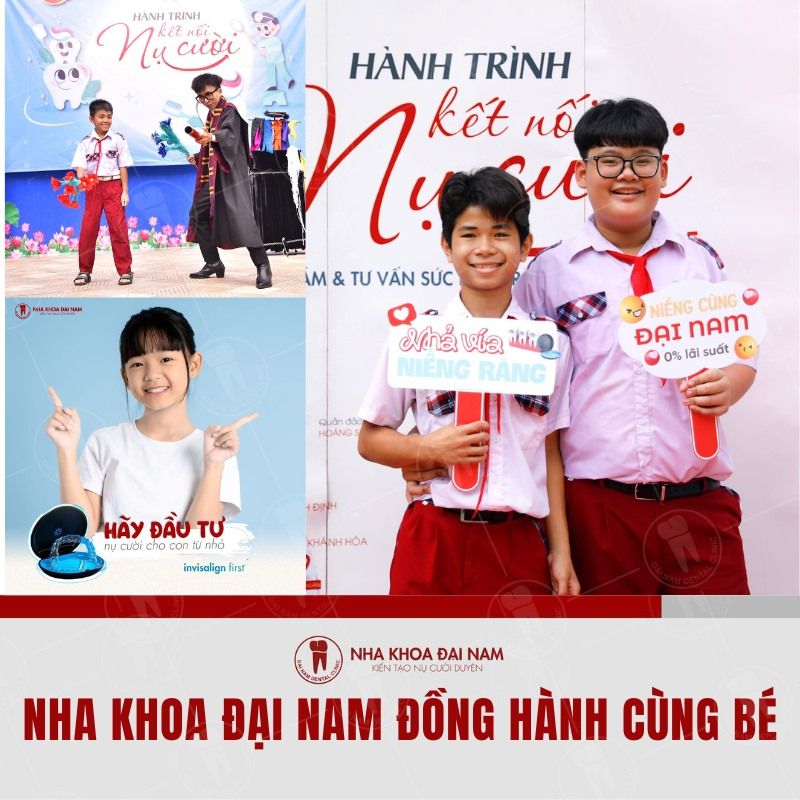 Nha khoa Dai Nam luon dong hanh cung be trong hanh trinh cham soc nu cuoi dau doi cua be