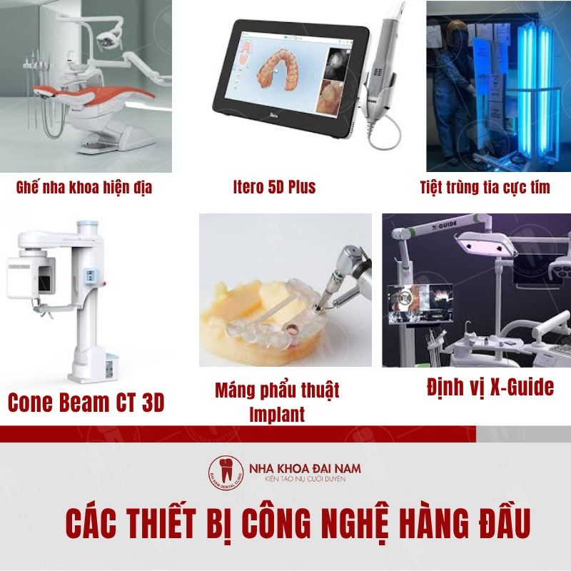 Cac thiet bi cong nghe hang dau tai he thong Nha khoa Dai Nam