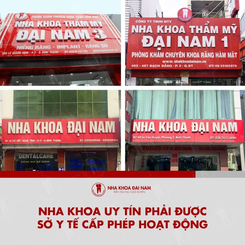 Nha khoa uy tin phai duoc so y te cap phep hoat dong