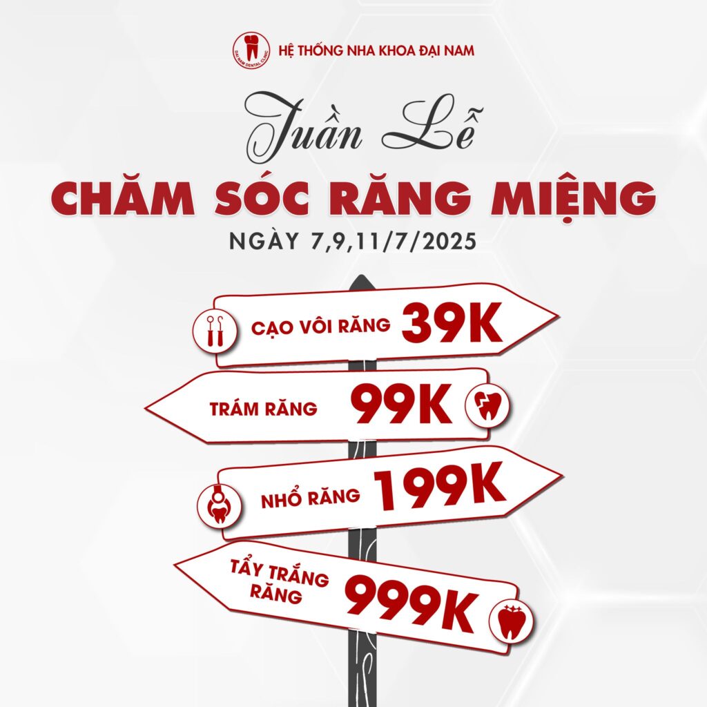 🌟 DEAL CHĂM RĂNG HOT NHẤT THÁNG 7– LÊN LỊCH NGAY!