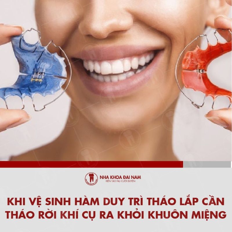 Ve sinh ham duy tri kim loai dung cach cung rat quan trong de giu cho rang luon sach se