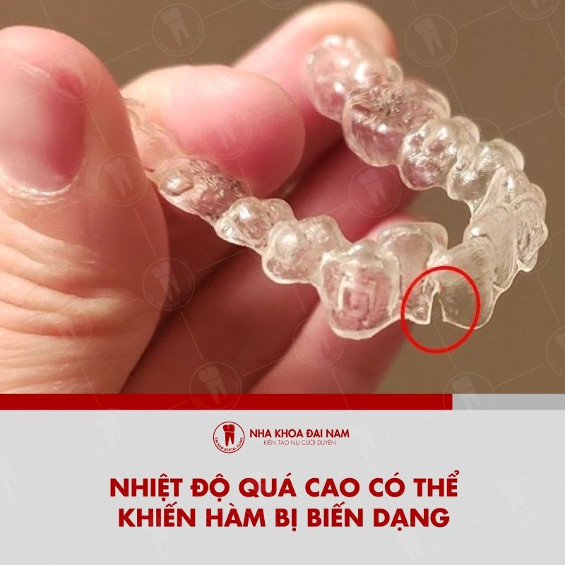 Khi o nhiet do qua cao co the khien ham bi bien dang